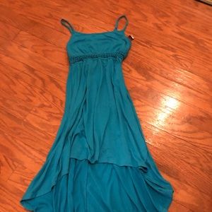 Bright Blue High Low Cut-Out Dress*